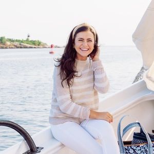 Striped VV Sweater XS